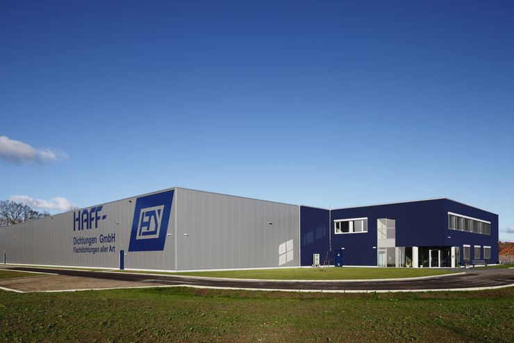 Haff Dichtungen GmbH: Neubau Produktionshalle und Bürogebäude